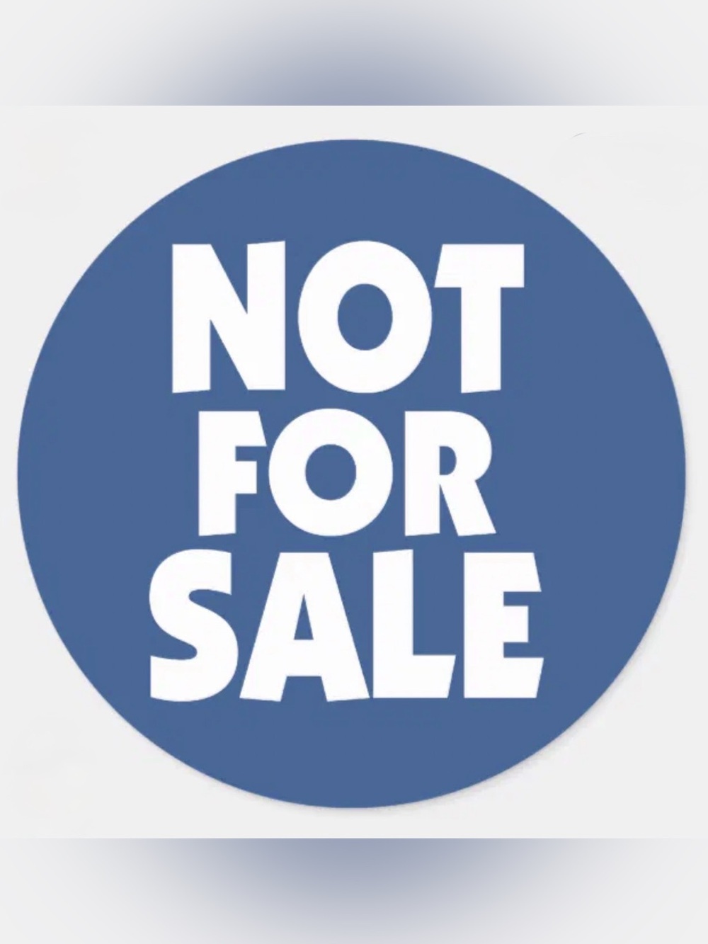 NOT FOR SALE/UNAVAILABLE